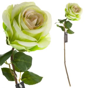 SPRZEDANE Roślina sztuczna – Róża zielona_Aluro